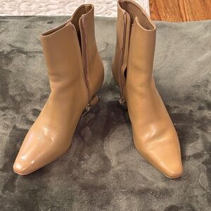 Cult Gaia Tan Ankle Booties